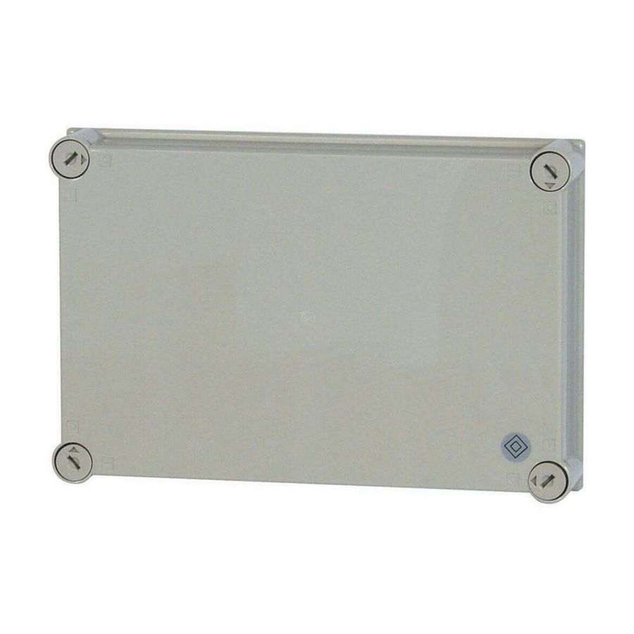 Deksel CI HxBxD=250x375x50mm RAL7035