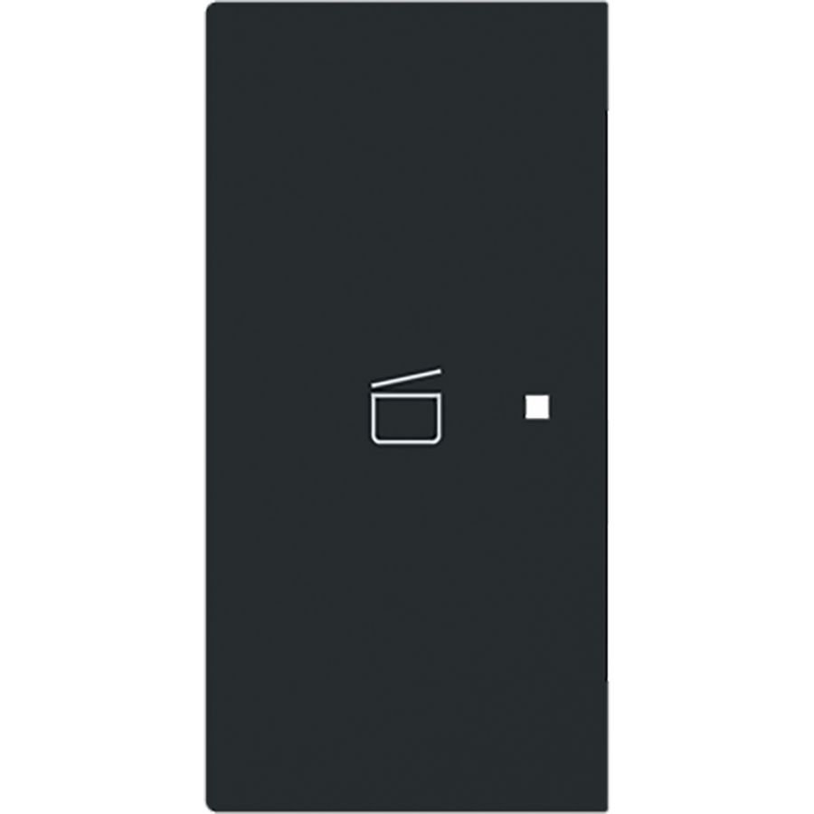 Free@Home bedieningswip links 2-voudig scene art-matzwart (6233-21-45M)