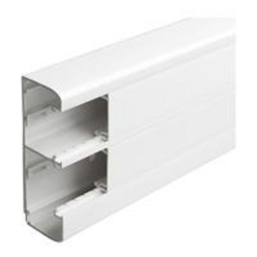 Lengte a 2m. Wandgoot 50x145 2 compartimenten snap-on DLP