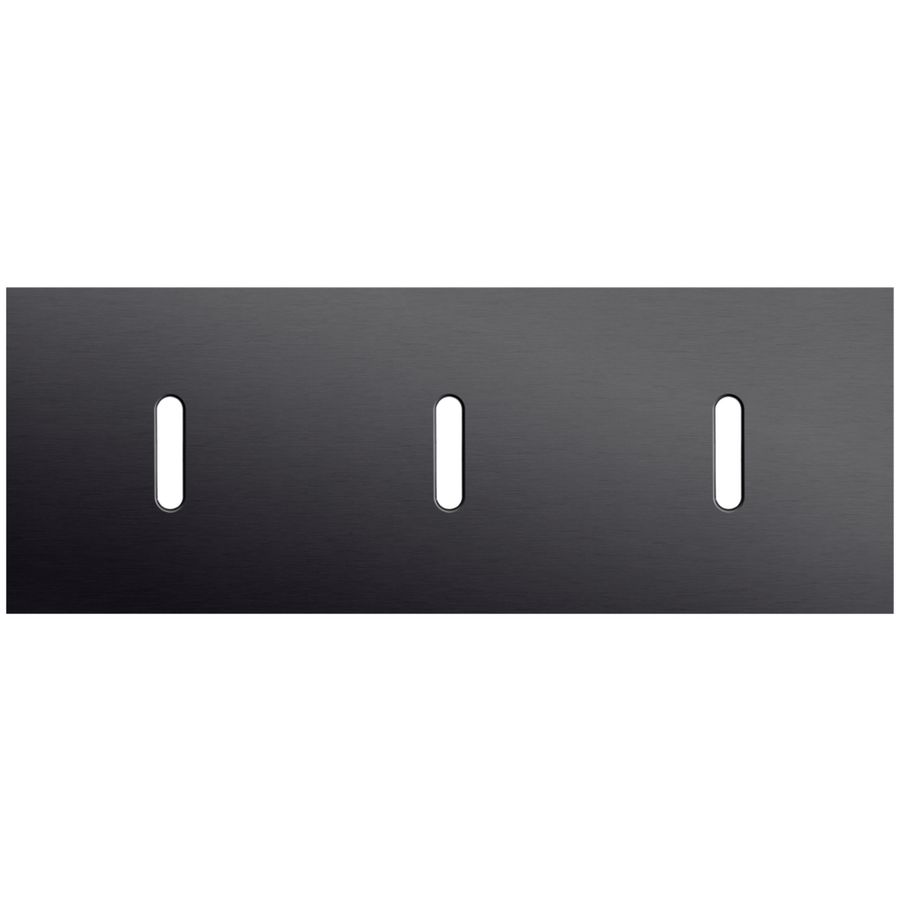 Afdekplaat 3-voud horiz. 71mm centerafst. 224-56701