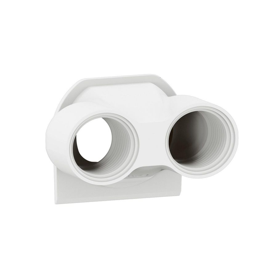 Wartelingang 2xM20 wit Plexo