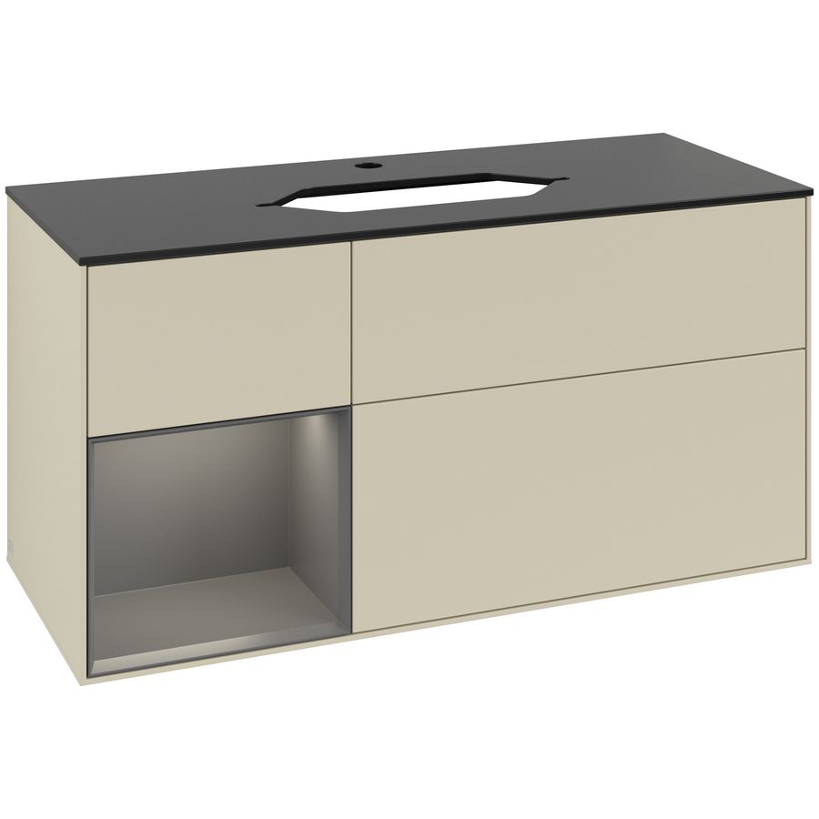 Wastafelonderkast Finion 1200x603x501mm S.Grey Matt Lacquer G292GKHJ