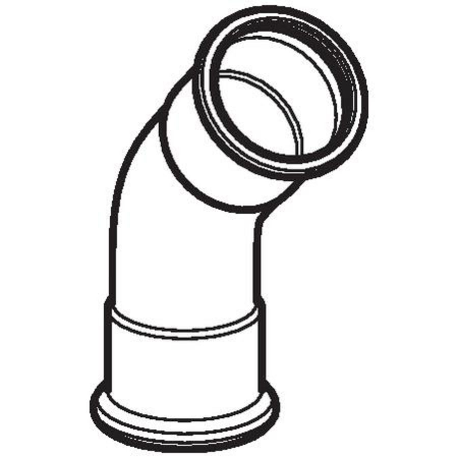 Bochtkoppeling 45° MAPRESS RVS 15x15mm