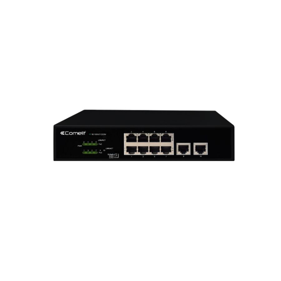Netwerk switch net 8 POE en 2 uplink poorten