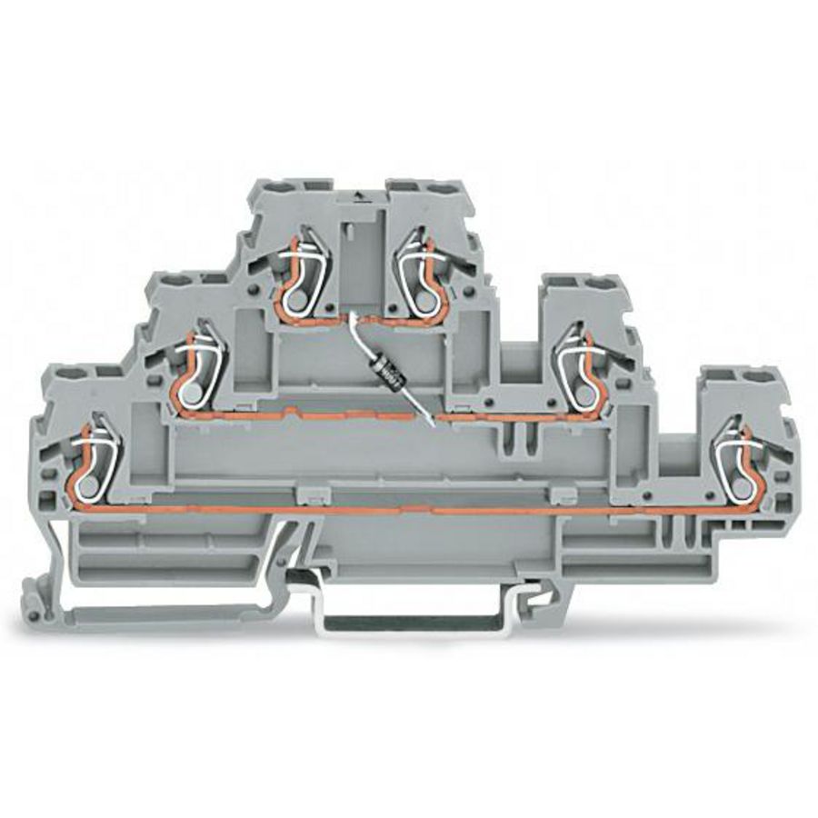 Moduleklem 3-etage diode 1N4007 grijs VVE=50