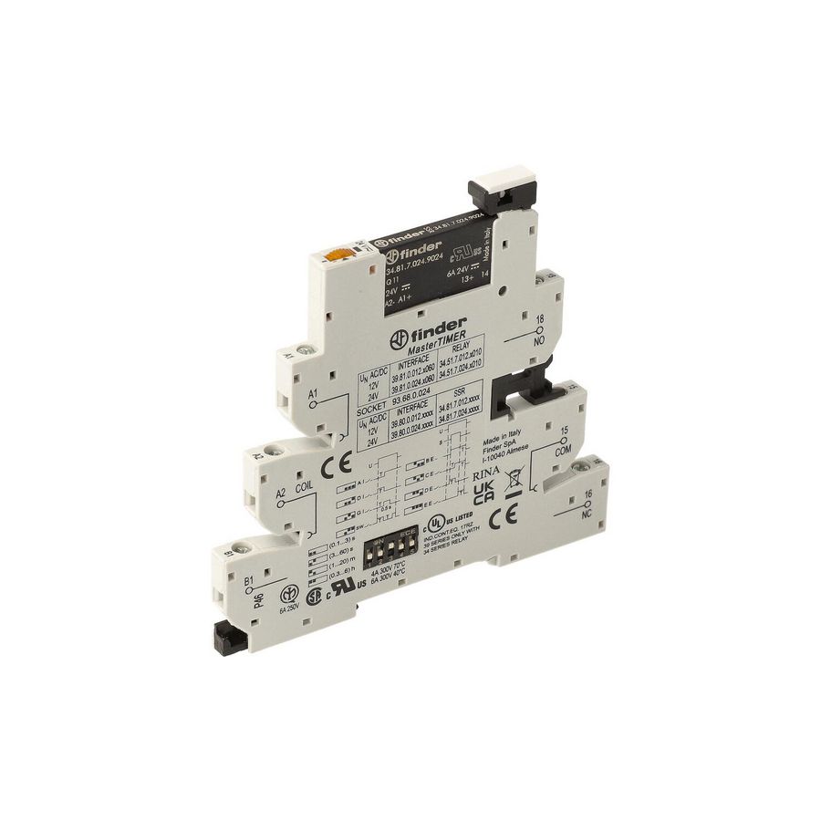 Interfacerelais MasterTIMER 1 maakcontact 2A 24VUC serie 39