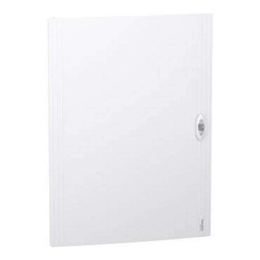 Deur PrismaSeT XS vol wit (RAL9003) verdeler 4 x 24 modules