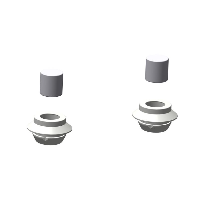 Magneethouder + magneet 2 st.