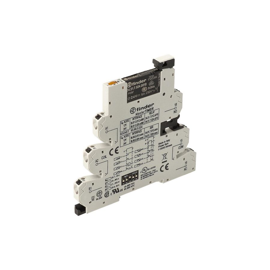 Interfacerelais MasterTIMER 1 wisselcontact 6A 12VUC