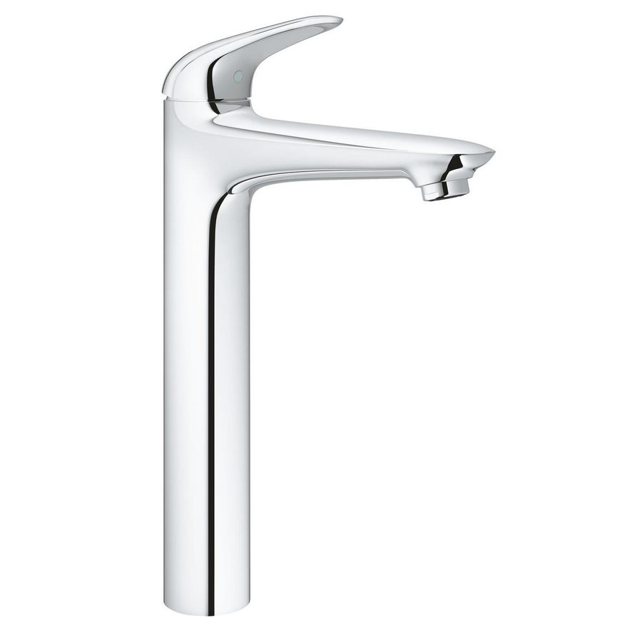 Eurostyle XL wastafelmengkraan hoog chroom gladde body gesloten hendel