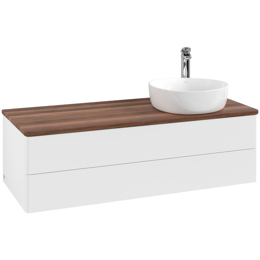 Wastafelonderkast Antao 1200x360x500mm White Matt Lacquer L23052MT