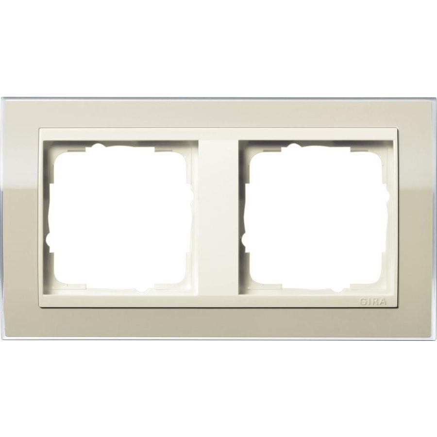afdekraam 2-voudig overgangsafdekplaat CW Gira Event Clear zand