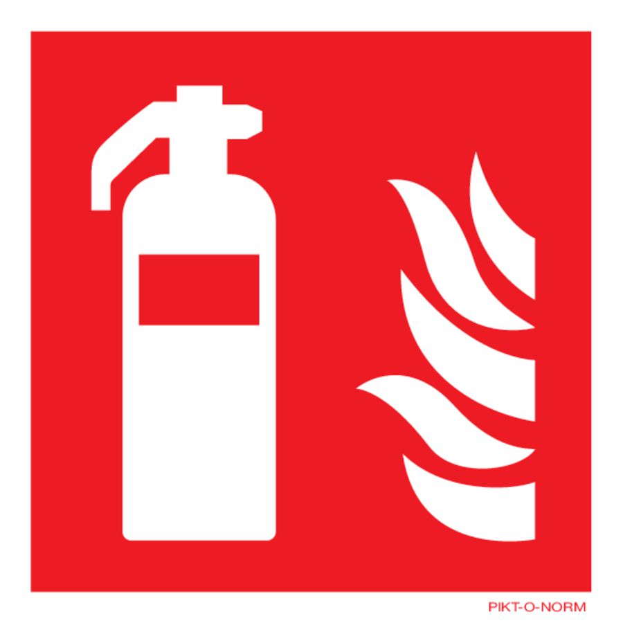 Pictogramsticker blusser met vlam 100x100mm (809-333126)