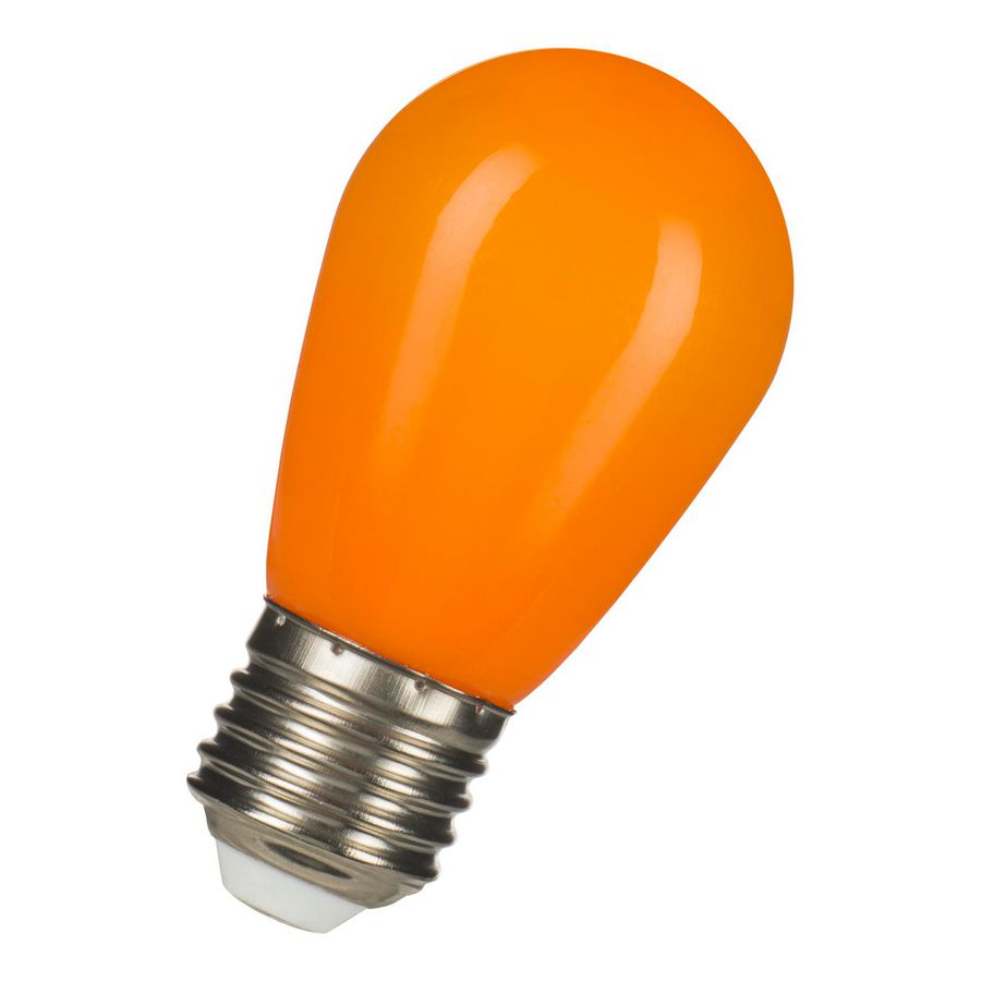 LED-lamp ST45 Party E27 1W oranje