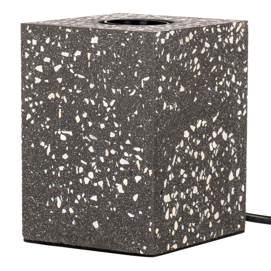 Tafellamp E27 Terrazzo donker grijs