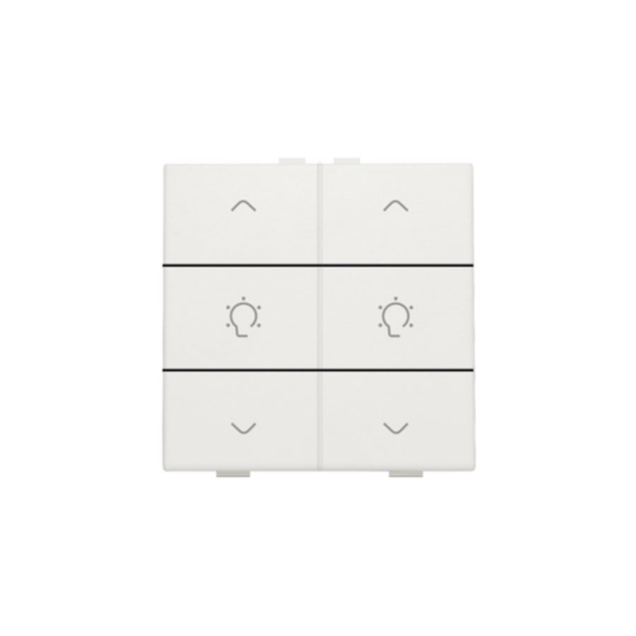 Dubbele dimbediening Home Control white