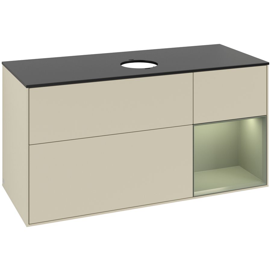 Wastafelonderkast Finion 1200x603x501mm S.Grey Matt Lacquer GA72GMHJ
