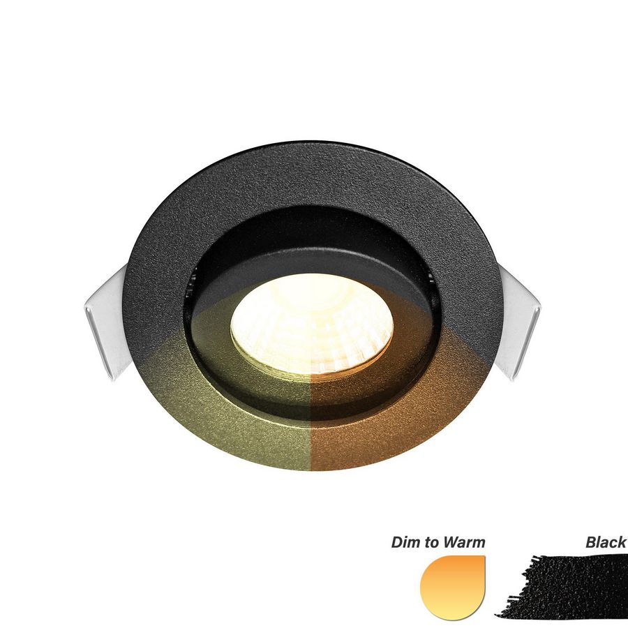 ED-10060 LED Spot 5W WarmDim Round Black IP54