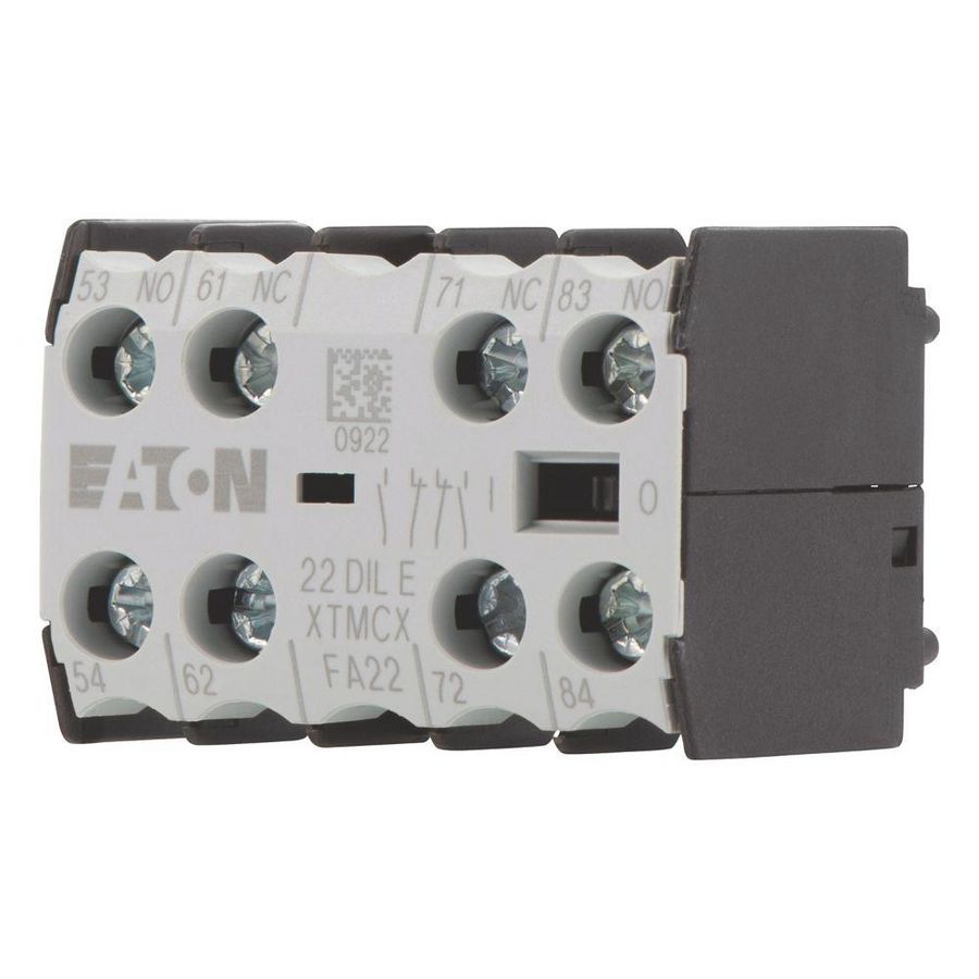 Hulpcontacten 2M+2V opbouw schroefaansluiting 22DILE VVE=5
