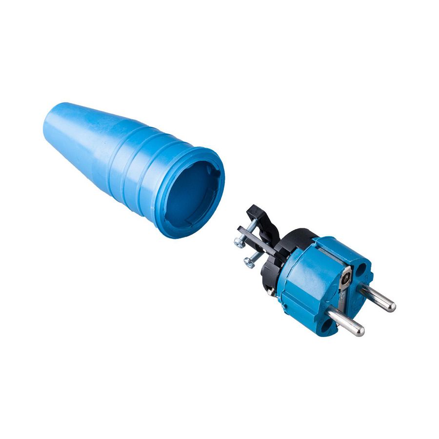 Volrubber contactstop 16A 250V bus/randaarde geheel VVE=100