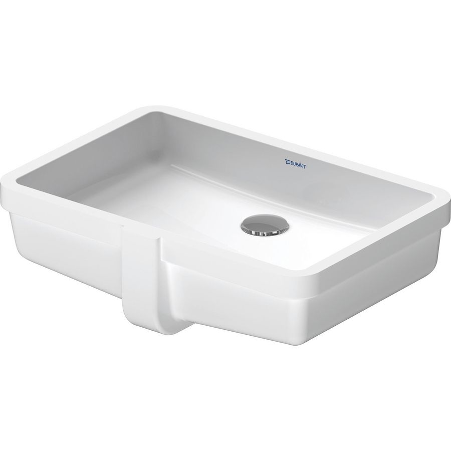 VERO #033048 inbouwwastafel 485mm wit zonder kraangat met overloop