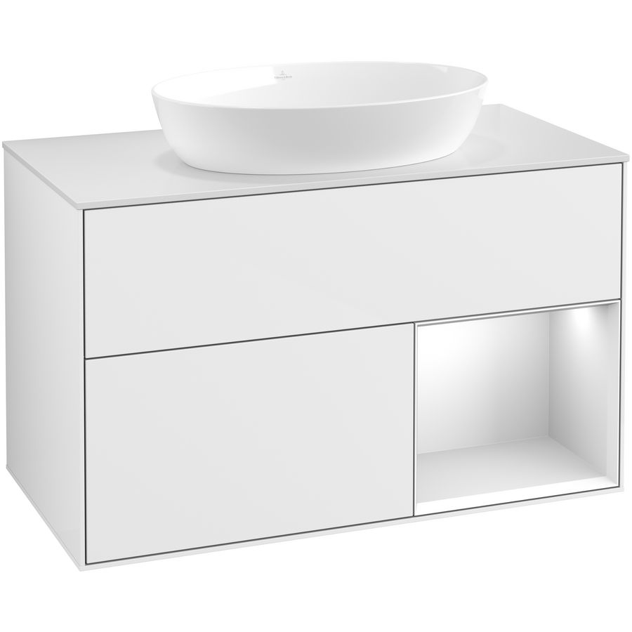 Wastafelonderkast Finion 1000x603x501mm G.White.L FA21MTGF