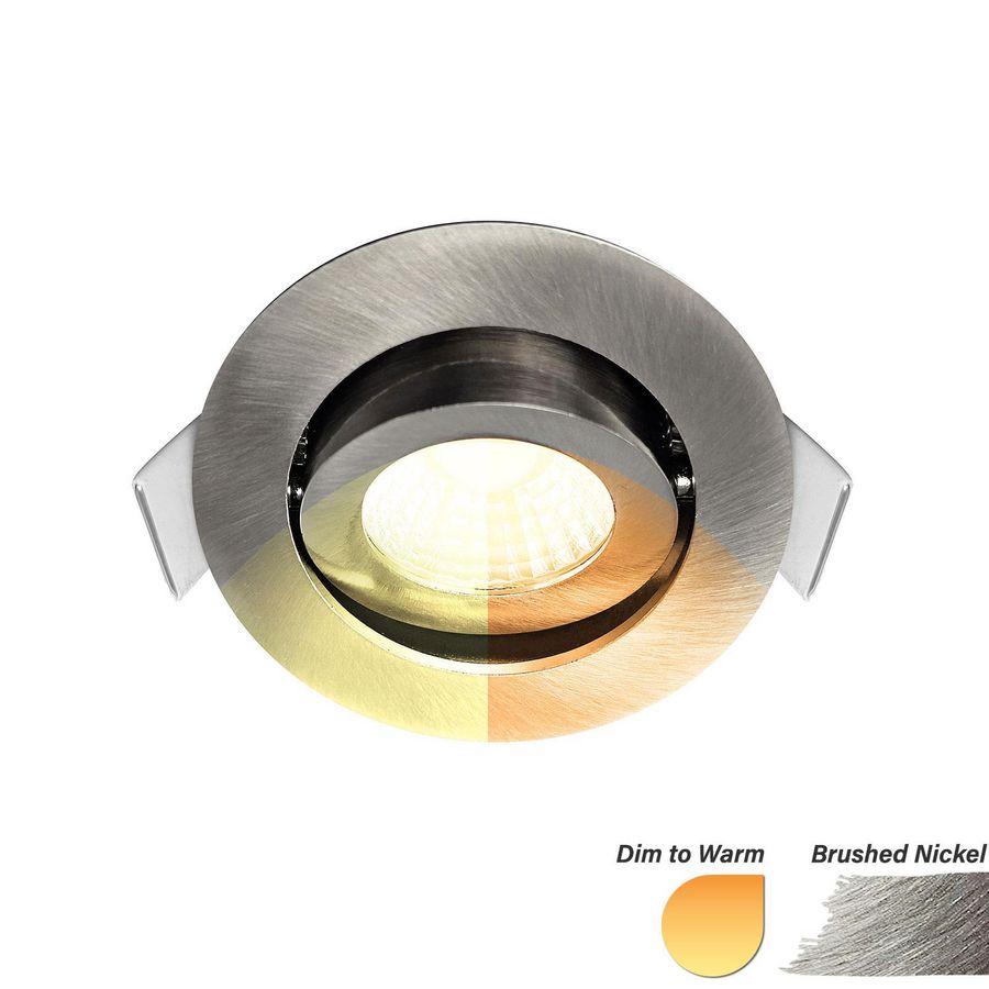 ED-10059 LED Spot 5W WarmDim Round Nickel IP54