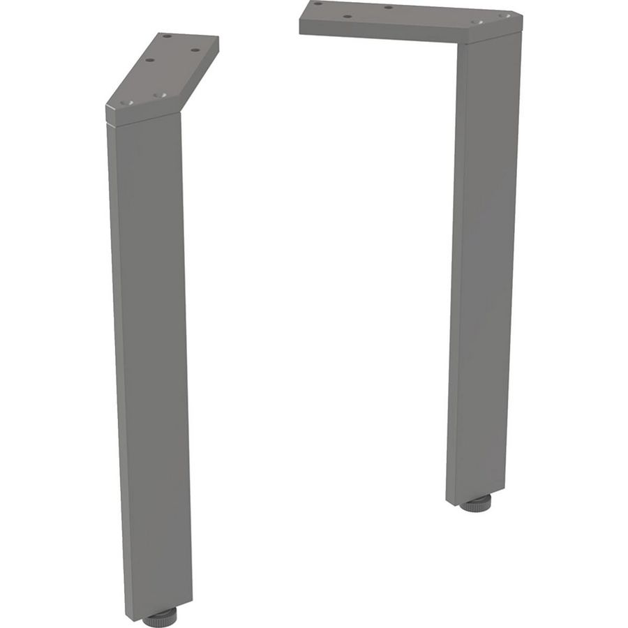 Set Steunpoten Smal 2 Stk H300mm Lava/Poedergelakt Mat