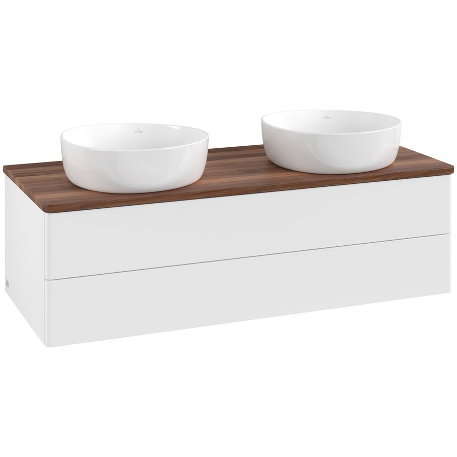Wastafelonderkast Antao 1200x360x500mm White Matt Lacquer L24012MT
