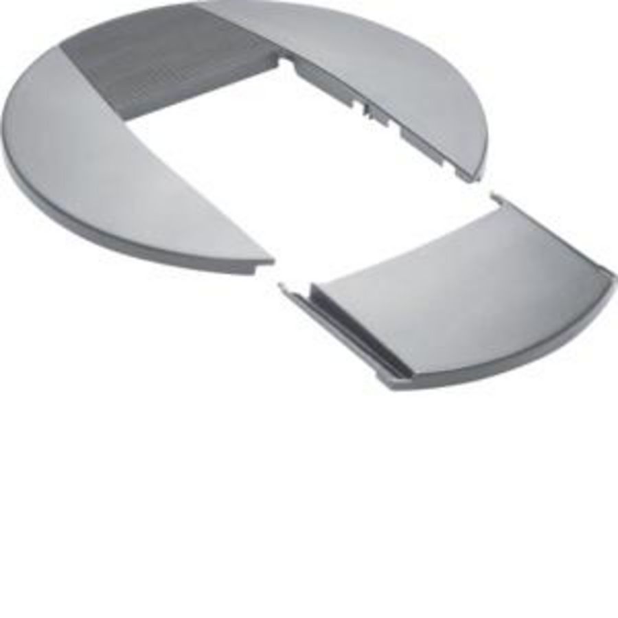 Plafondrozet voor enkele zuil 80mm DAC lichtgrijs