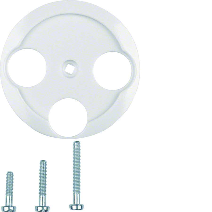 Afdekk. antennecont.doos 2(3) uitsparingen Serie 1930/Glas p