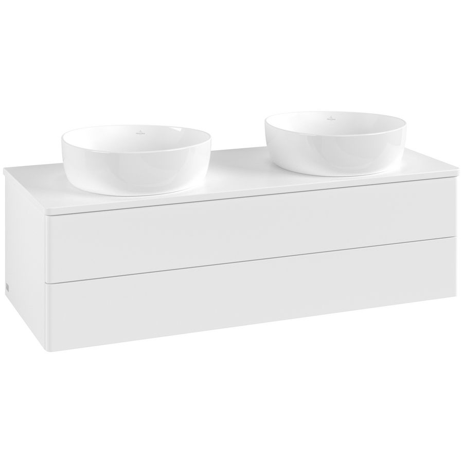 Wastafelonderkast Antao 1200x360x500mm White Matt Lacquer L24050MT