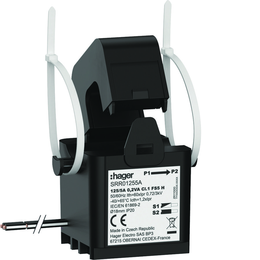 Deelbare trafo SC1 125/5A 0,2VA kl.1