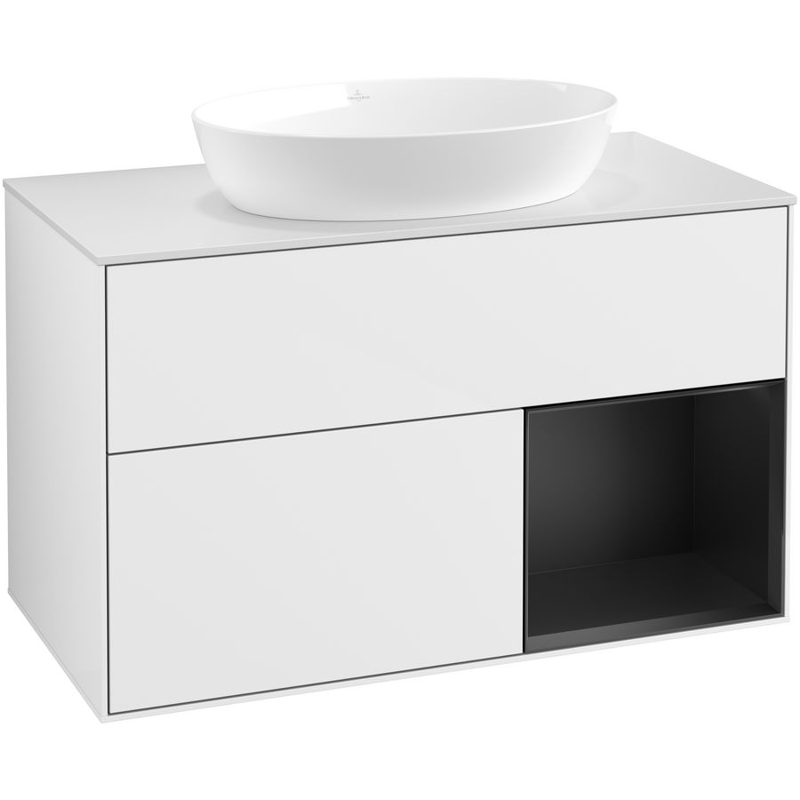 Wastafelonderkast Finion 1000x603x501mm G.White.L FA21PDGF