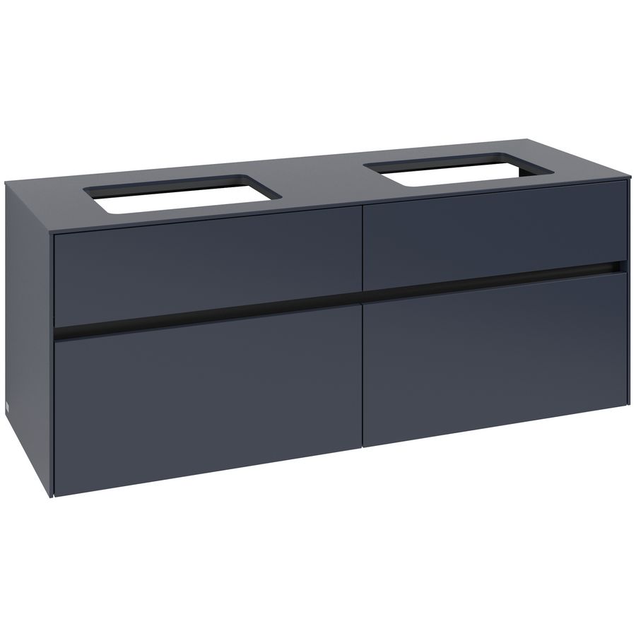 Wastafelonderkast Collaro 1400x548x500mm Marine Blue C11900VQ