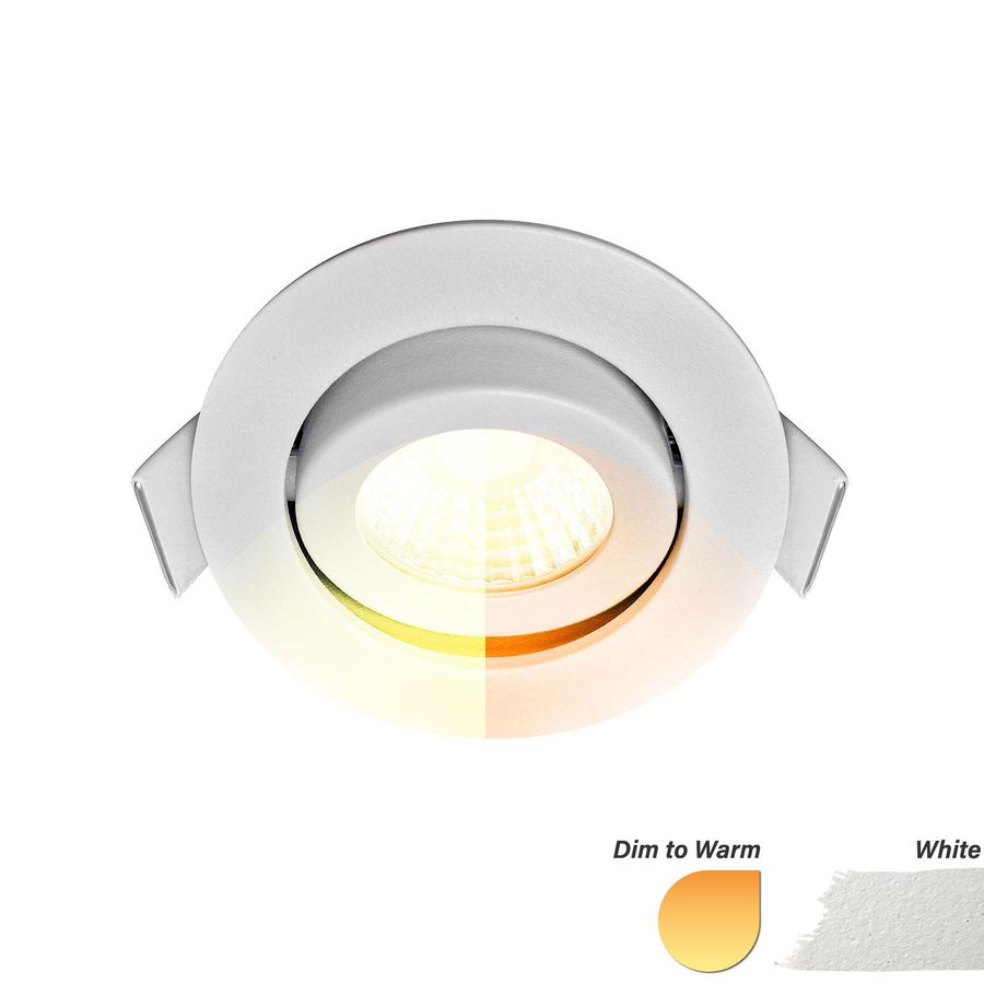 ED-10058 LED Spot 5W WarmDim Round White IP54