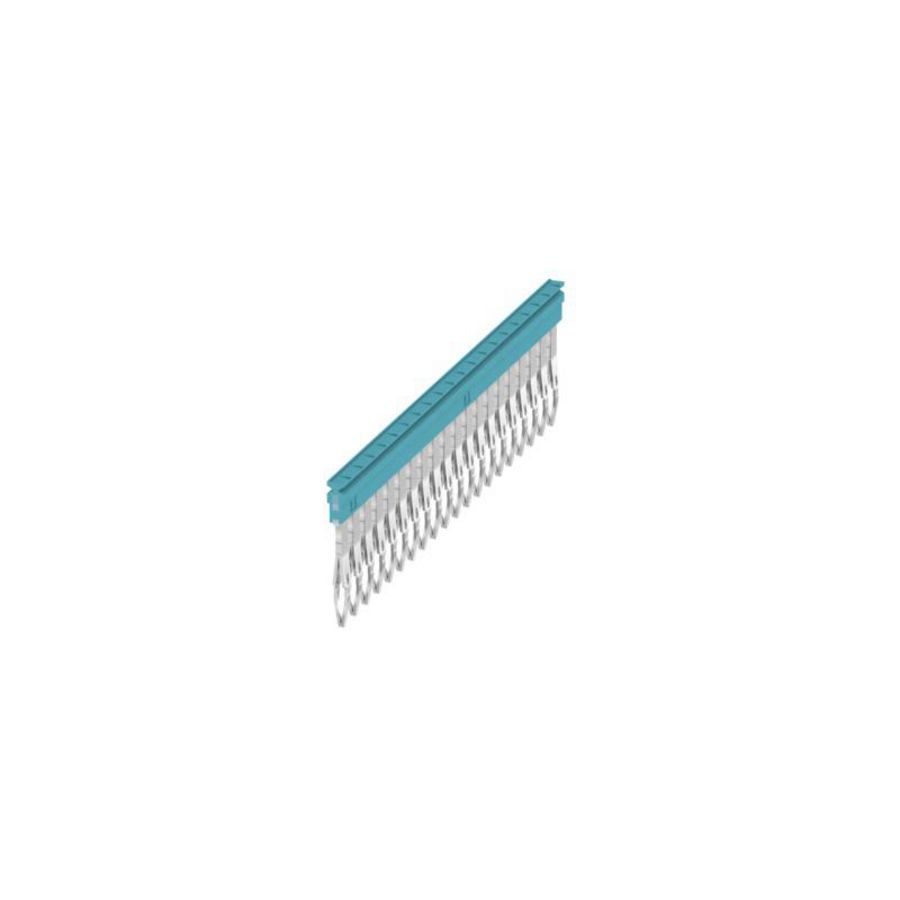 Dwarsverbinder (terminal) Plugged blauw 24 A p: 20, VVE=20