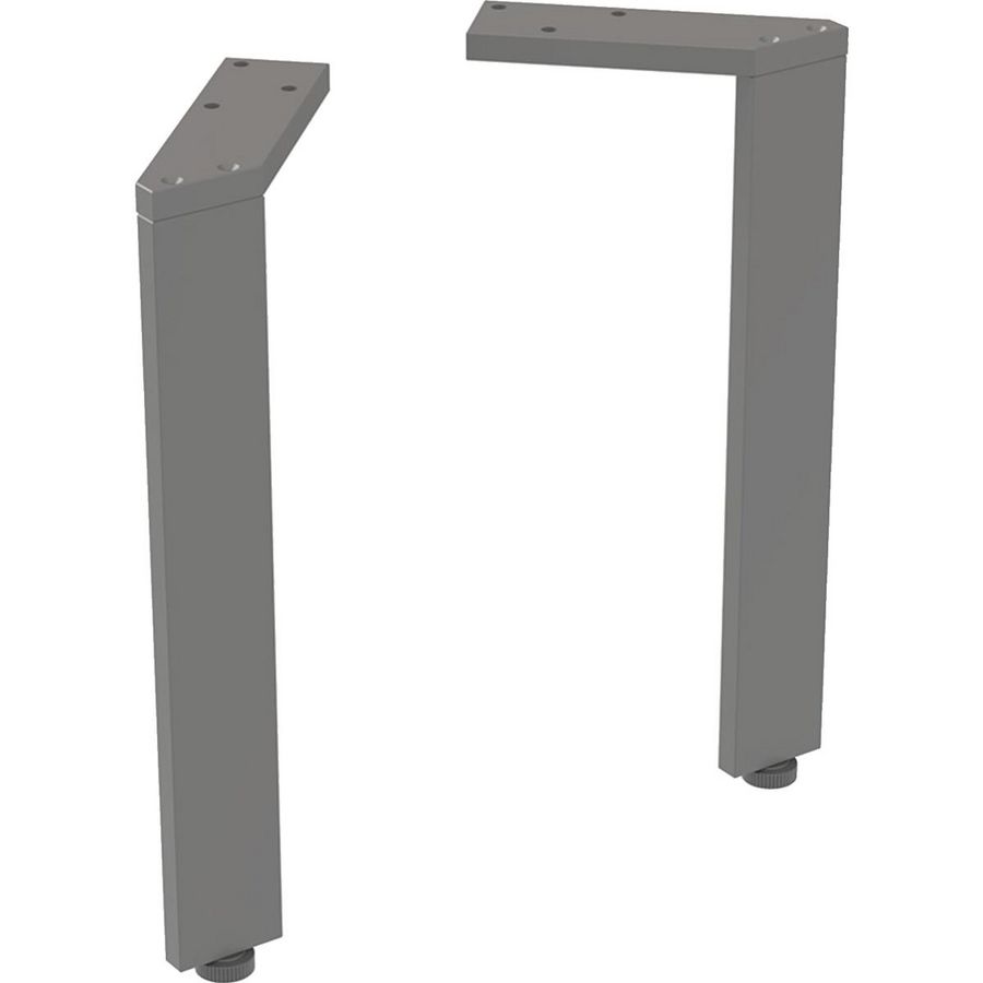 Set Steunpoten Smal 2 Stk H260mm Lava/Poedergelakt Mat