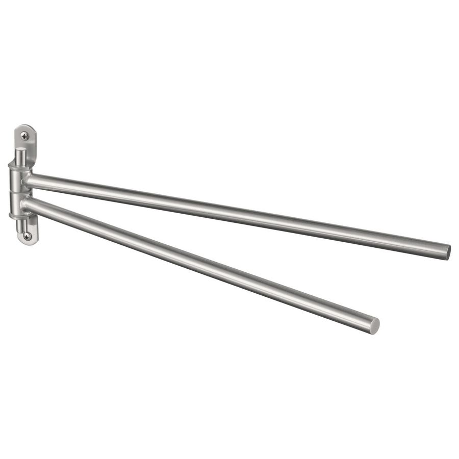 Dubbele handdoekhouder draaibaar geb rvs 39cm IXI