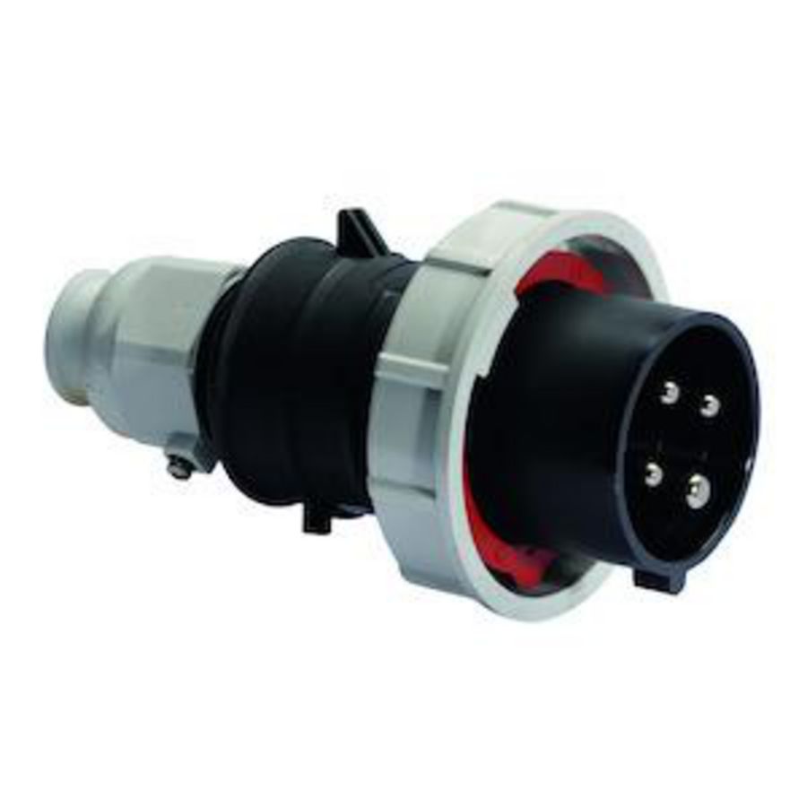 Steker 7h 32A 4P 500V IP67 QC MG Ni