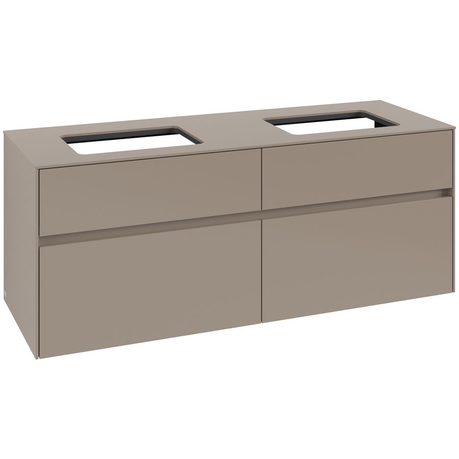 Wastafelonderkast Collaro 1400x548x500mm Taupe C11900VM