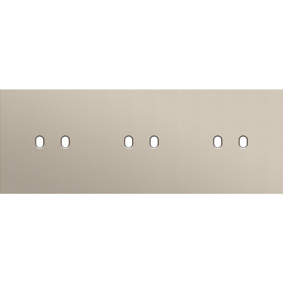 Drievoudige afdekpl. horizontaal 71mm centerafstand drie twe