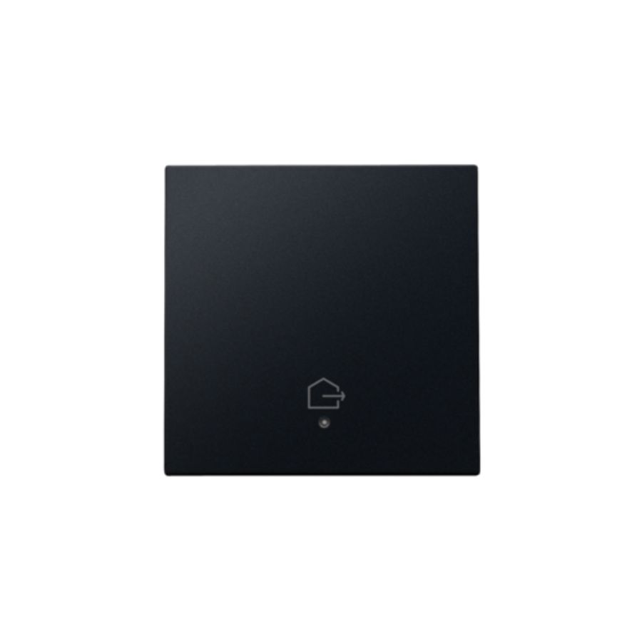 Afwerkingsset lens geconn. enkelv. Schakelaar black