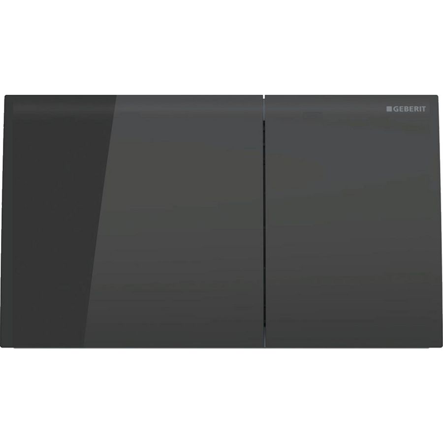 Bedieningsplaat 2-toets Sigma70 SQUARE glas zwart
