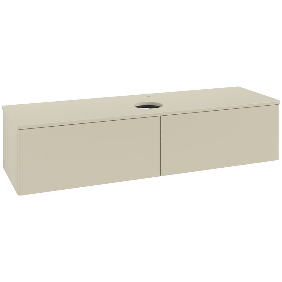 Wastafelonderkast Antao 1600x360x500mm S.Grey Matt Lacquer L36050HJ