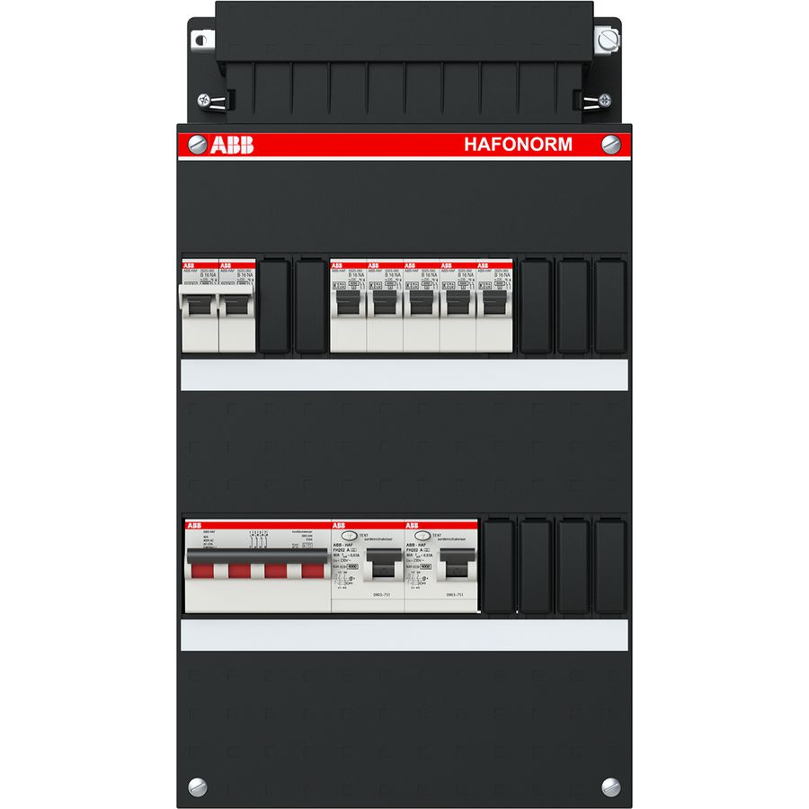 Installatiekast 5x achter 2x 30mA + F + HS 3-fasen