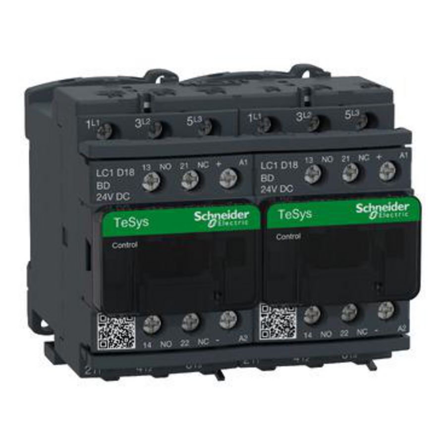 Omkeercontactor 18A 3M/HCM+V Stuurspanning 110VAC TeSys D