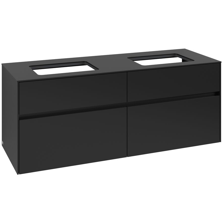 Wastafelonderkast Collaro 1400x548x500mm Volcano Black C11900VL