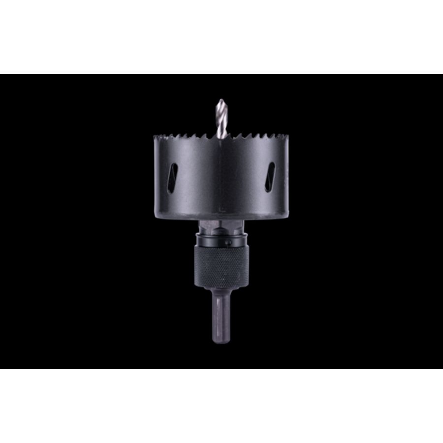 Gatzaaghouder snelwisselsysteem 3xboor 1x inzet 14-3mm + 1x 32-152mm