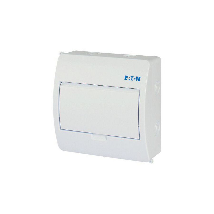 Installatiekast, opbouw, IP40, 1x8TE, deur wit Eaton